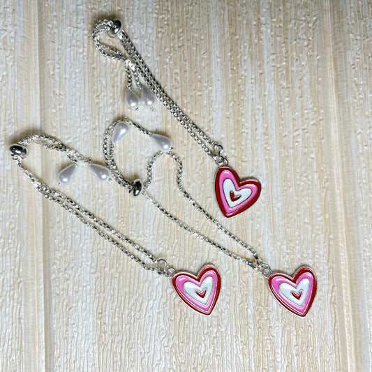 Pink Heart Bracelet: Love on Your Wrist |  Handmade Jewellery